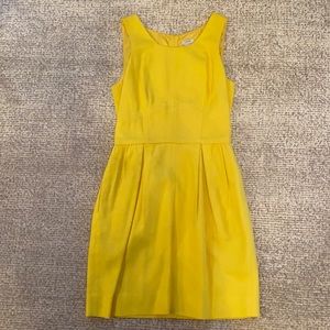 JCrew Yellow cocktail dress